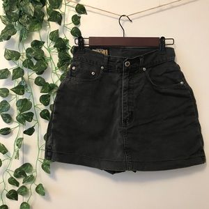 Chiori Original high-waist dark grey jean skort